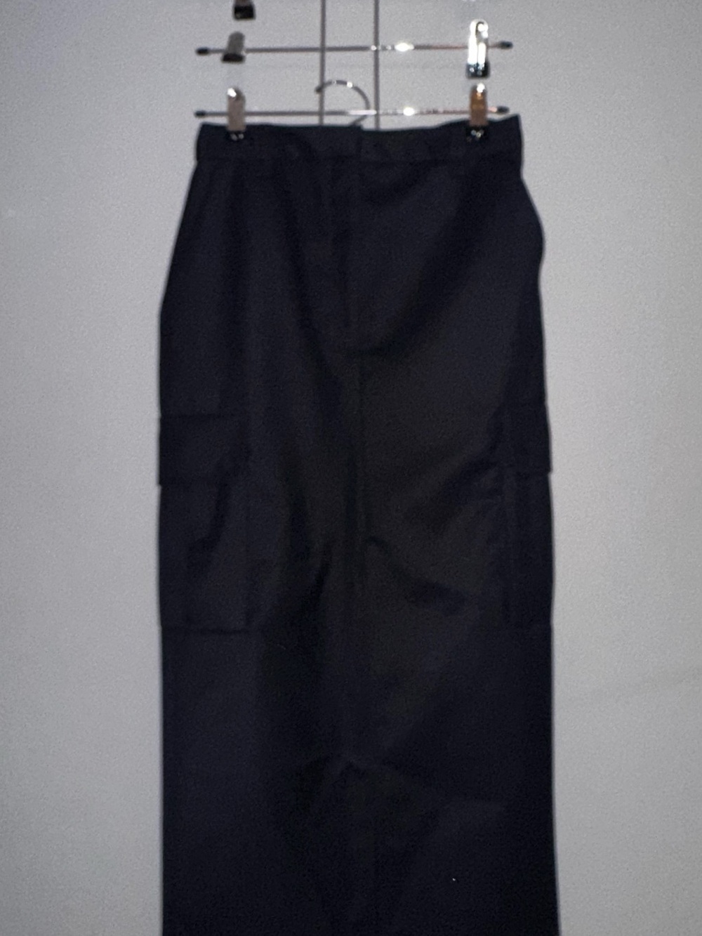 NEW Sandro Cargo Midi Skirt in Dark Navy Blue with Multiple Pockets